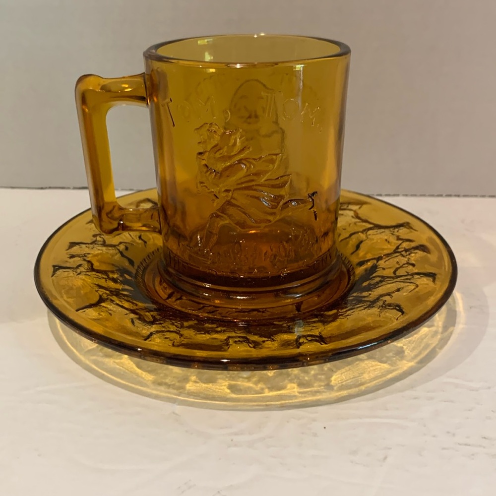Nursery cup and plate, Tiara child’s vintage set. Tom Tom, Humpty Dumpty 3 bears
